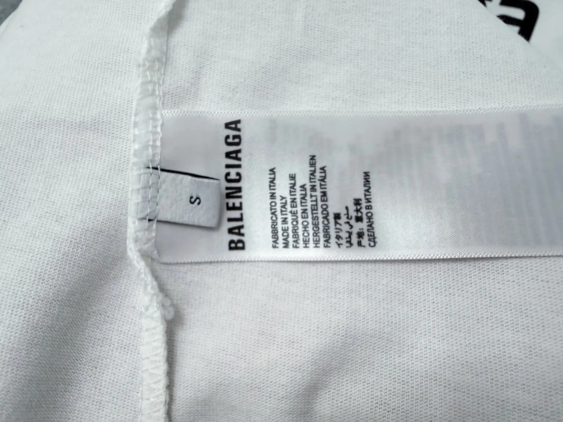 【BALENCIAGA】 New Arrival 10 T 。 、Logo 280g Same Style ：White Size：XS L